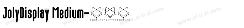 JolyDisplay Medium字体转换
